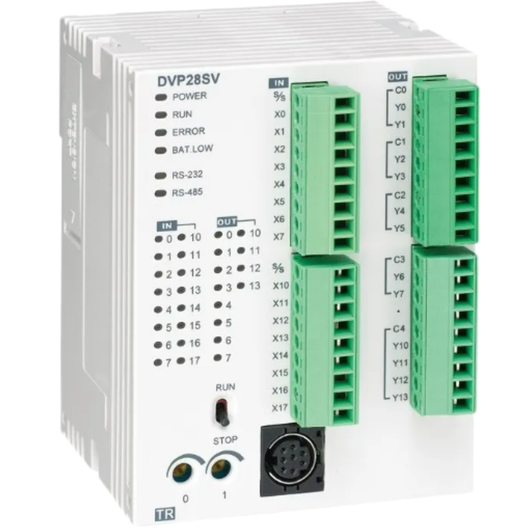 PLC SV2 16E/12S Trans Alta Velocidad 30K Mem 232/485 NPN