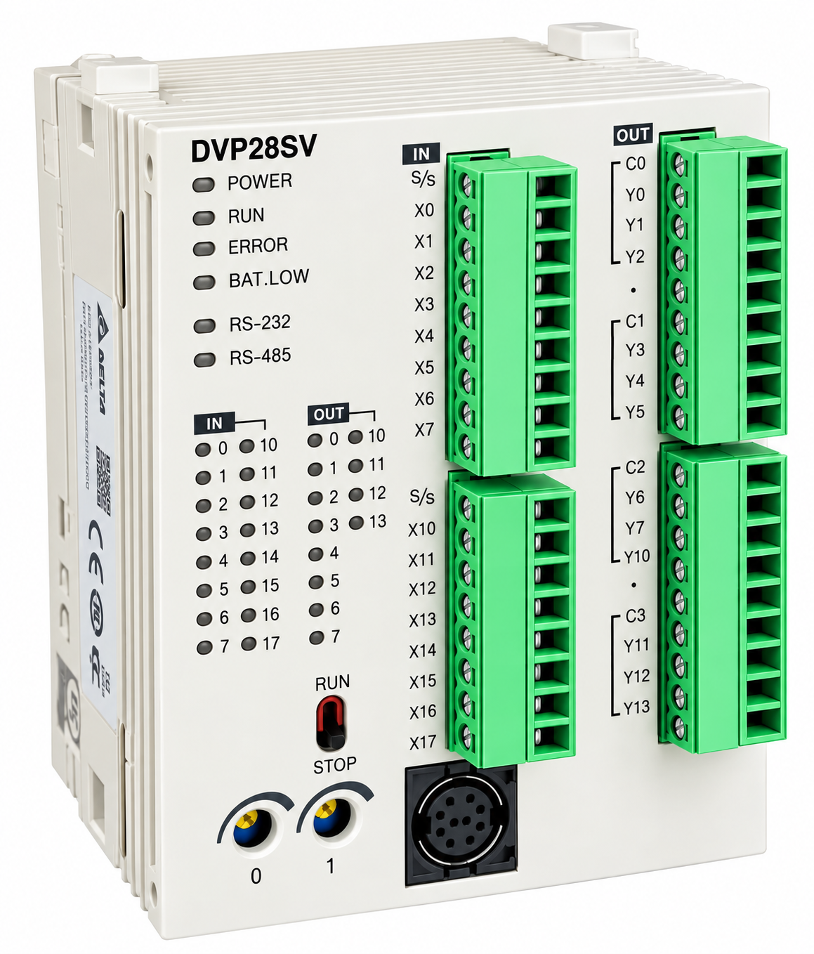 PLC SV2 16E/12S Relé Alta Velocidad 30K Mem 232/485