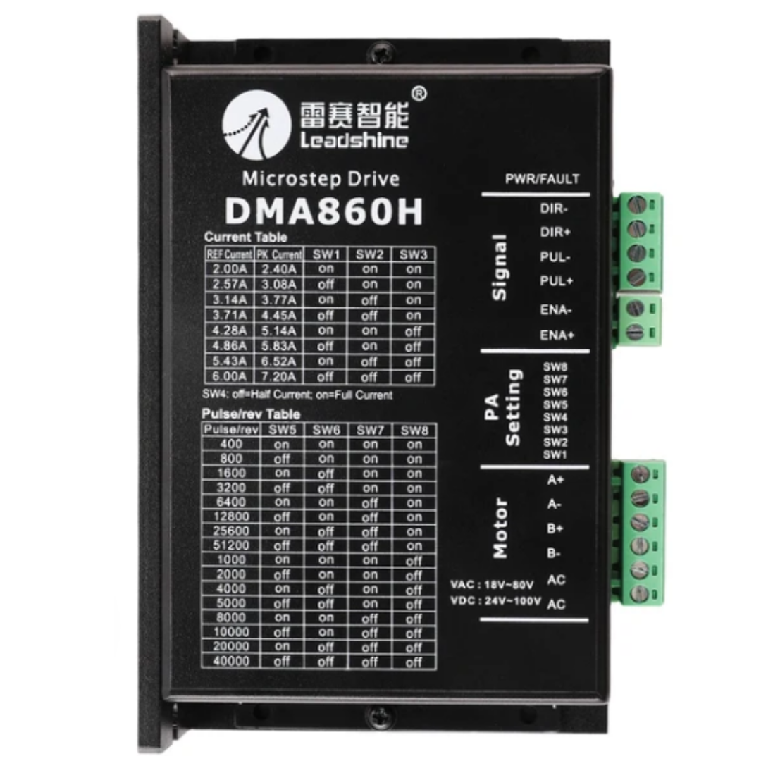 Driver Paso a Paso Digital 2 Fases 18-80VAC / 26-113VDC 7.2A