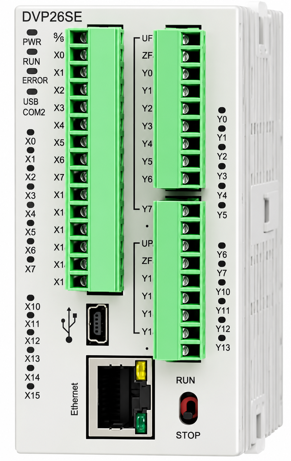 PLC SE 14E/12S Trans 16K Mem Ethernet + 2xRS485 NPN