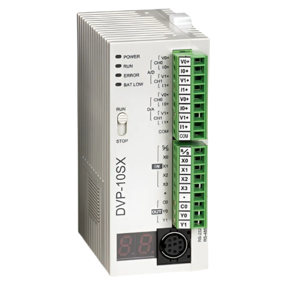 PLC Delta SX 4 In Bid, 2 Out Relé 2AI 2AO